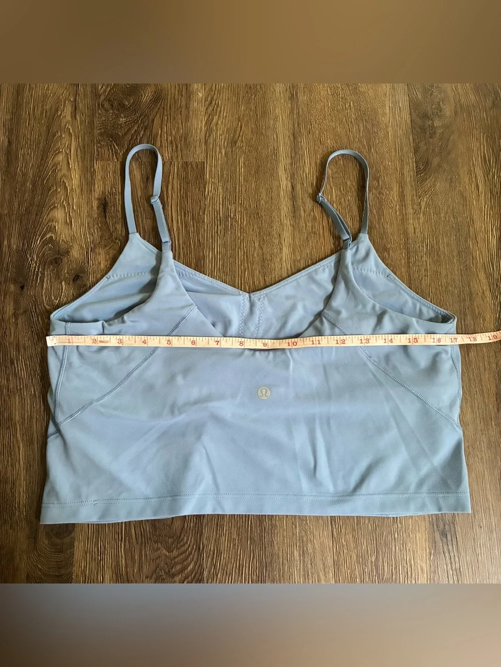 Lululemon Align Cropped Cami Tank Top Light Support, A/B Cup Blue Willow - Picture 9 of 9